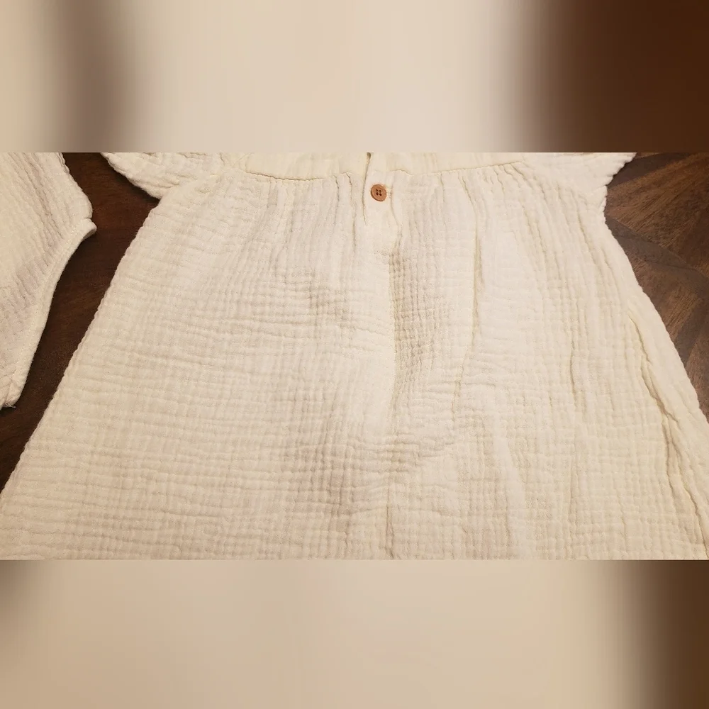 Modern Moments by Gerber Baby Girl Muslin Dress and Bloomers Set, 12M, 100% Cott